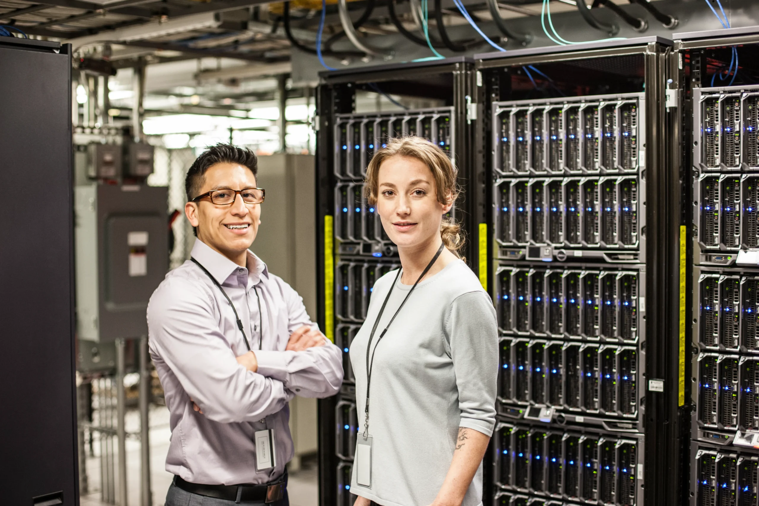 caucasian man and woman technicians in a large com 2023 11 27 05 15 38 utc 1 scaled