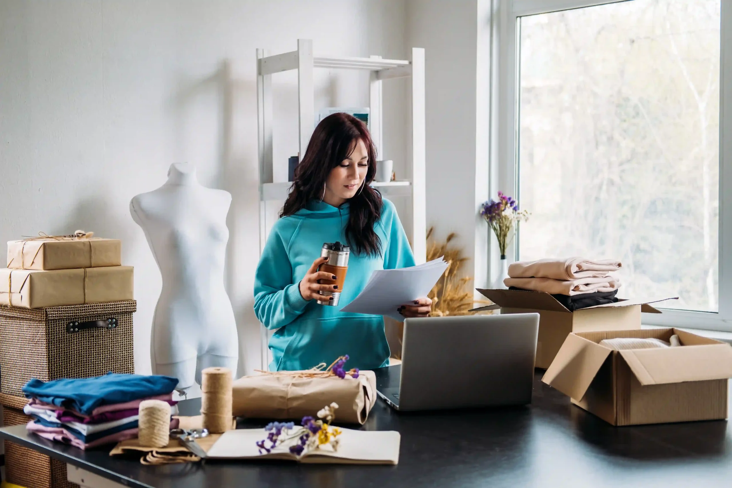 Small business owner preparing online orders and learning what is the de minimis exemption for shipping costs.