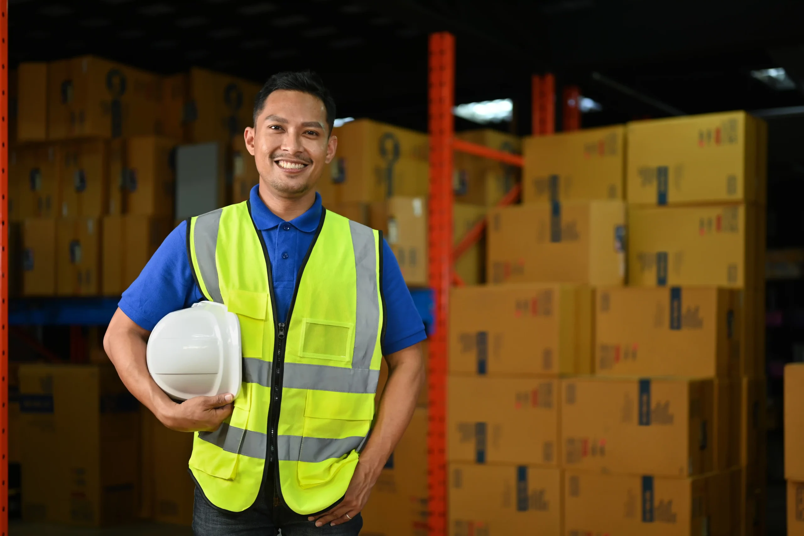 Warehouse operations manager on site demonstrating hands-on leadership that supports advantage warehouse and logistics performance.